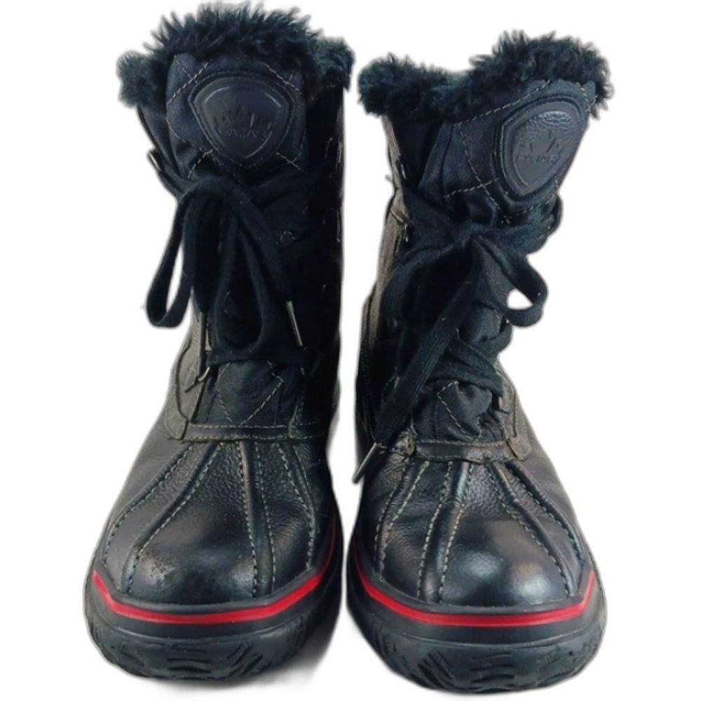 Pajar Waterproof Insulated Fur Lined Lace Up Women's 10 Winter Boots Black. - Picture 7 of 11